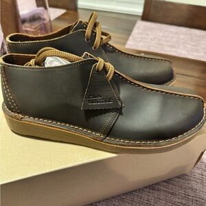 Clarks Dark Brown Chukka Boots